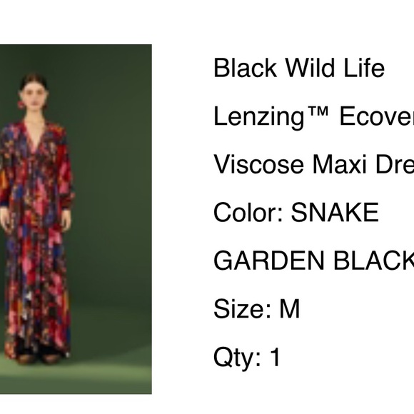 FARM Rio Multicolor Long Sleeve Maxi Dress - Picture 2 of 6